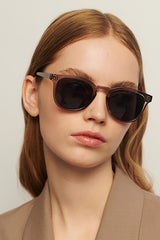 A Kjaerbede Bate Sunglasses In Grey Transparent