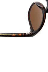 A Kjaerbede Bate Sunglasses In Black Demi Tortoise