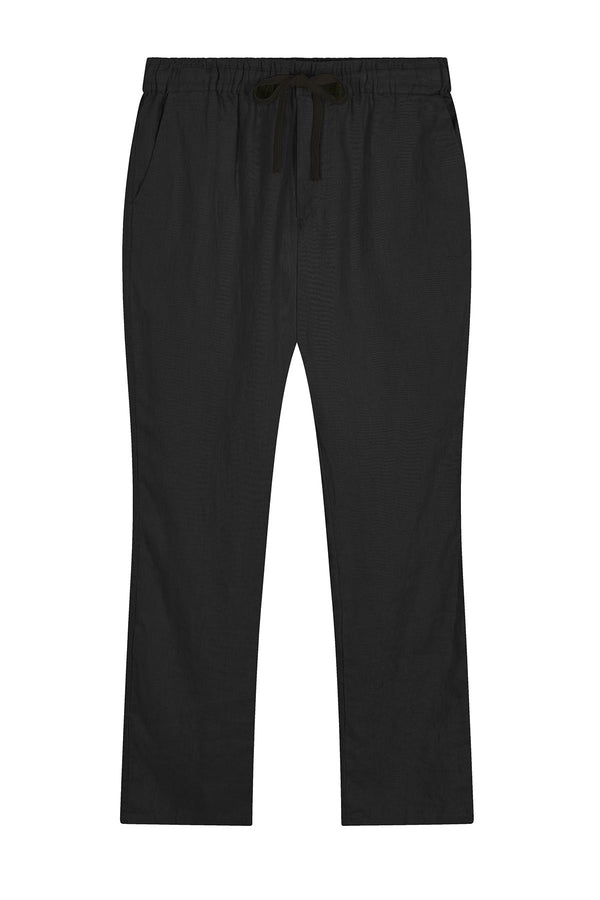 Komodo August Organic Linen Trousers In Black