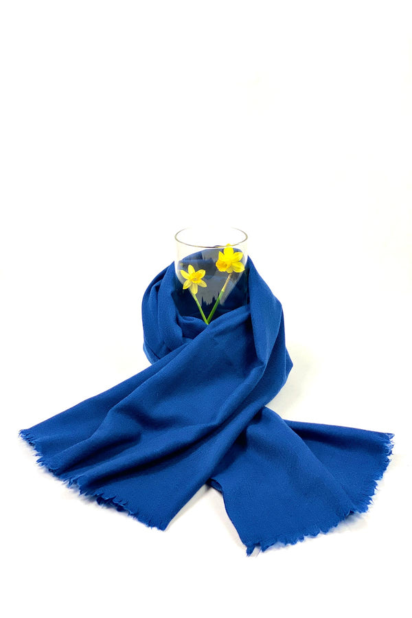 100% Cashmere Classic Scarf In Navy