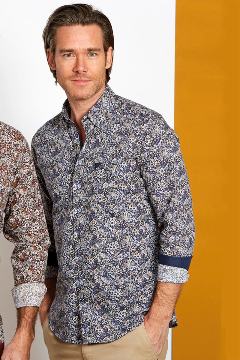Dario Beltran Luxury Patones Long Sleeve Cotton Shirt