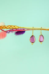 My Doris Single Drop Hook Earrings In Pink