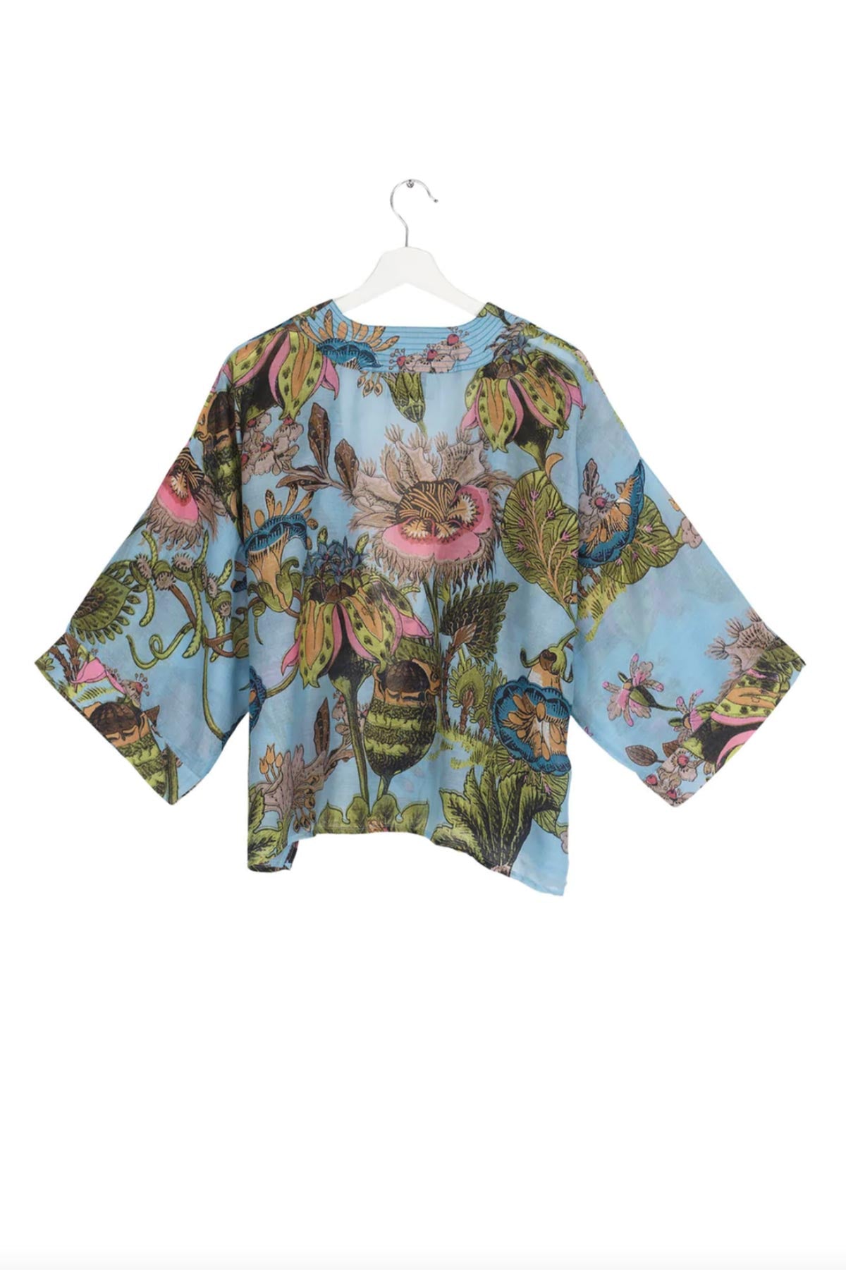 One Hundred Stars Eccentric Blooms Sky Kimono Jacket