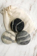 Aura Que Sano Wool Felted Soap Marble Pebble 3pc Gift Set