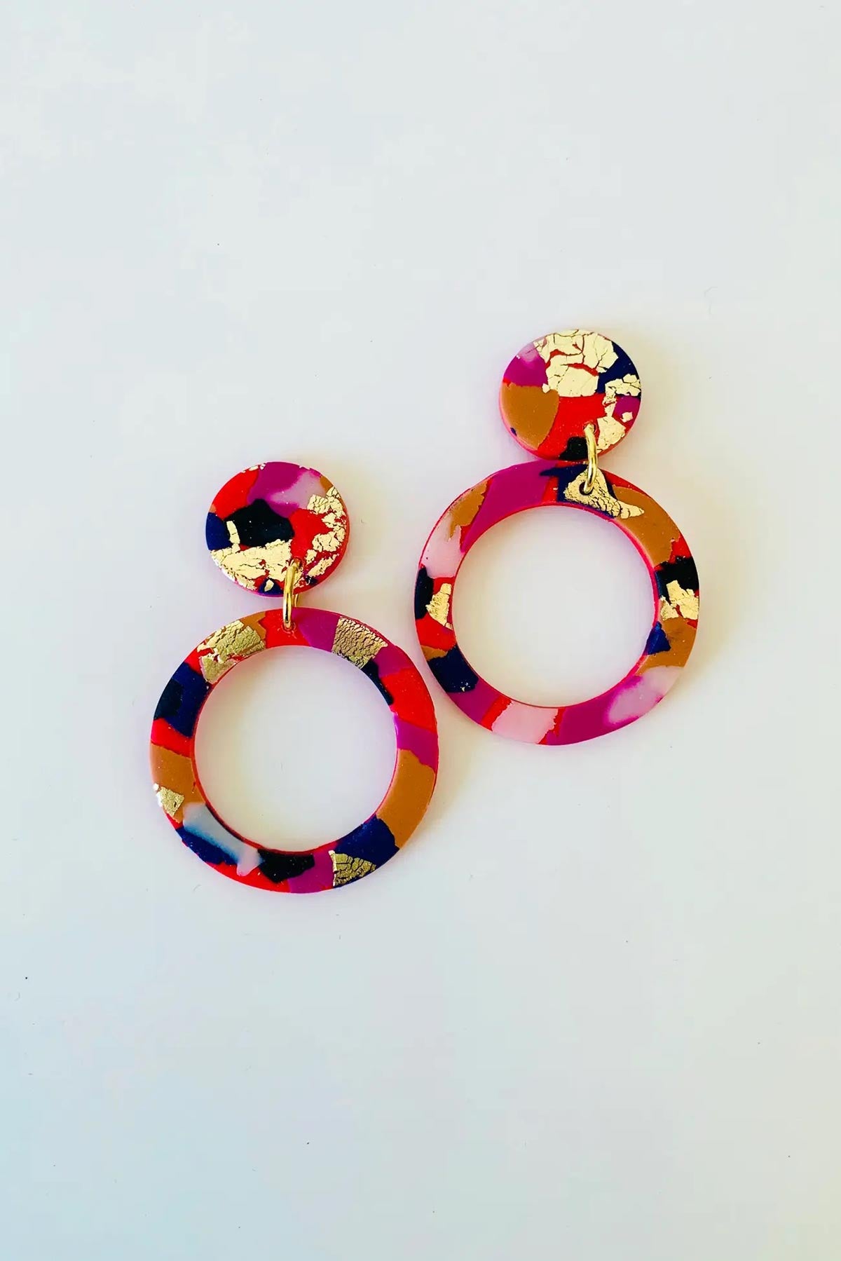 No Shrinking Violet Fire & Flood Large Hoop Earrings