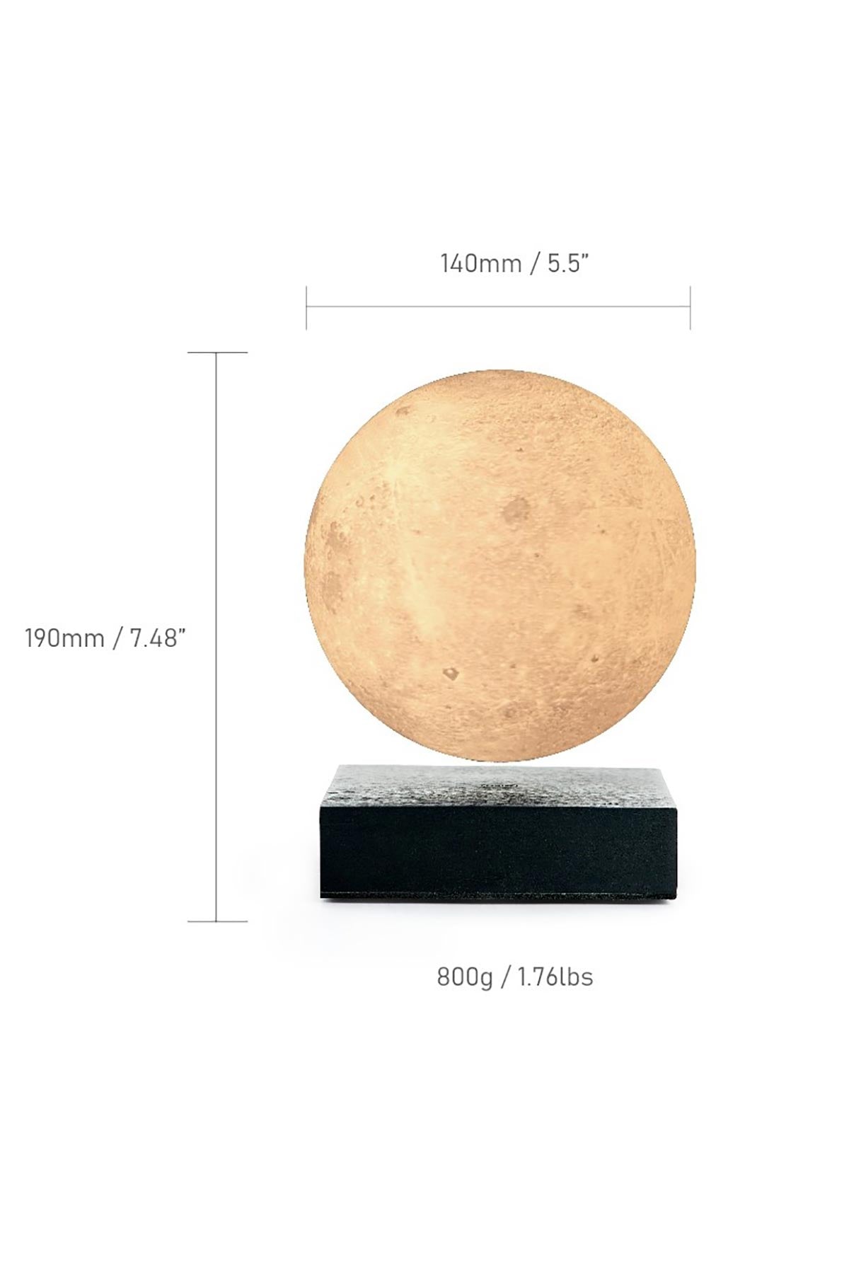 Smart Moon Lamp | Black - Gingko 