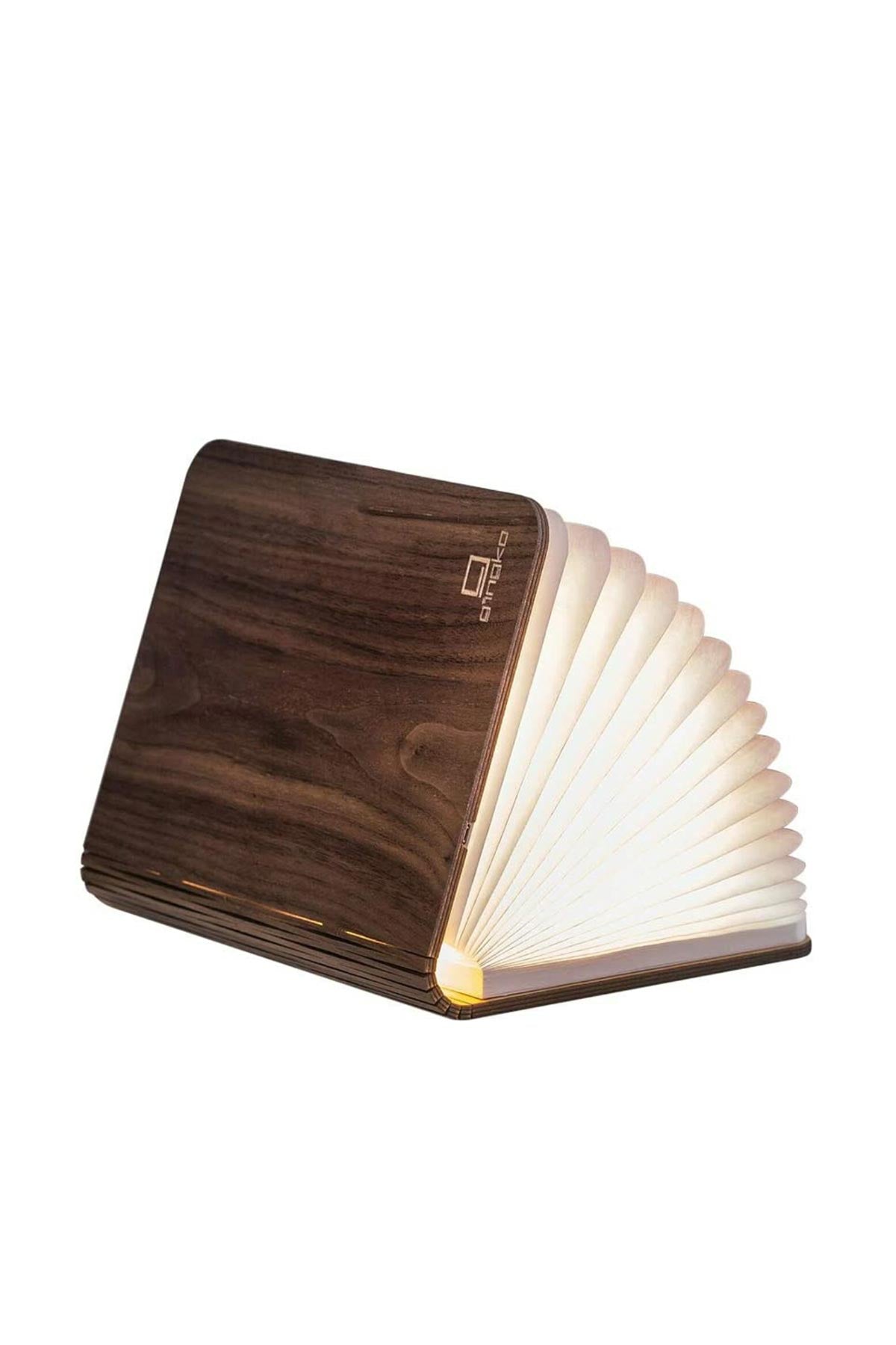 Smart Book Light (Natural Wood Walnut) - Gingko