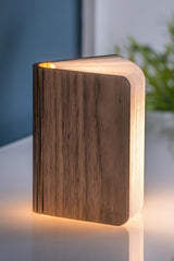 Mini Smart Book Light (Natural Wood Walnut) - Gingko