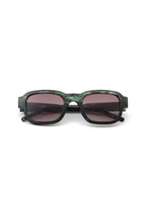 A Kjaerbede Halo Sunglasses In Green Marble Transparent