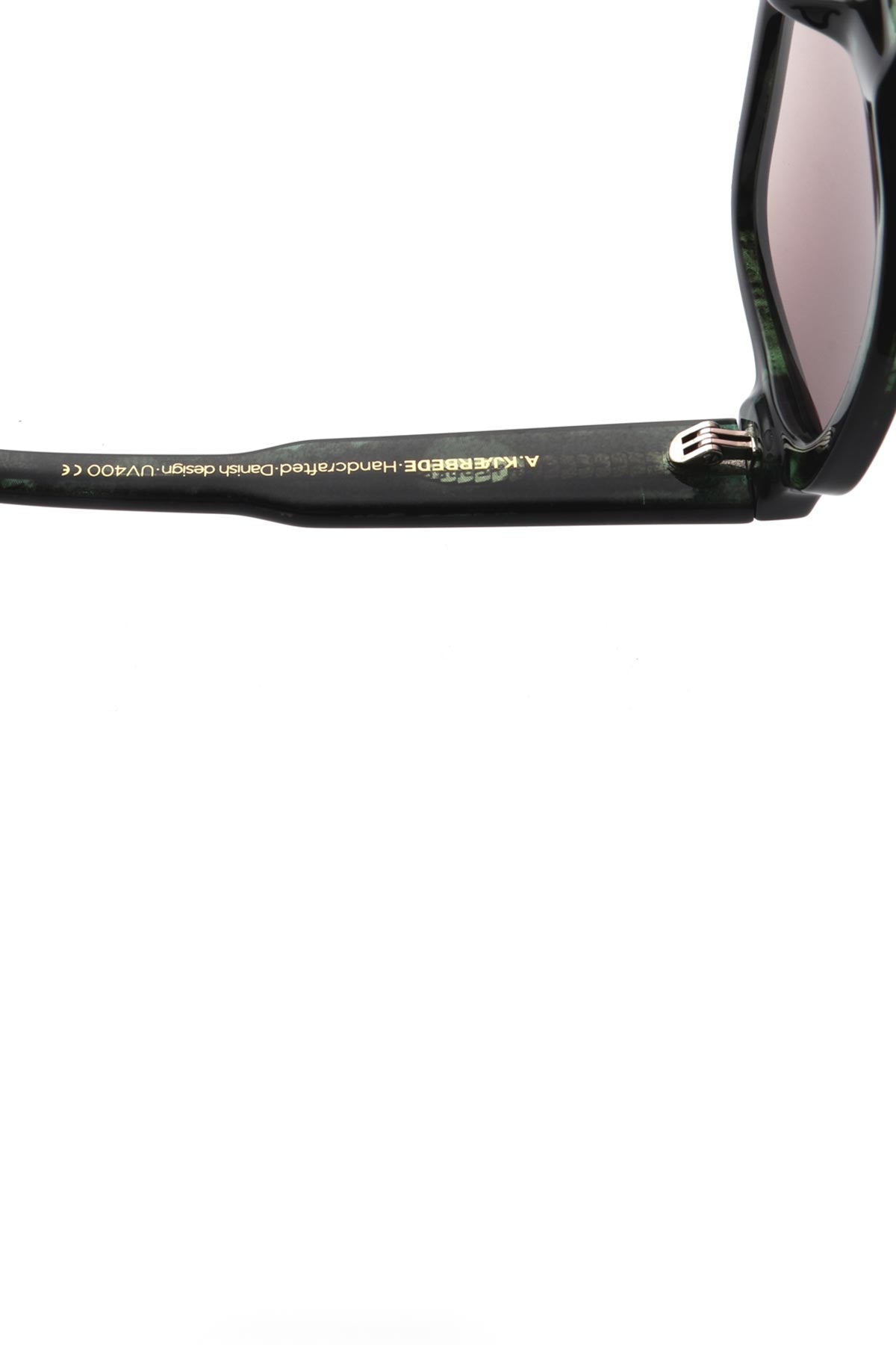 A Kjaerbede Halo Sunglasses In Green Marble Transparent