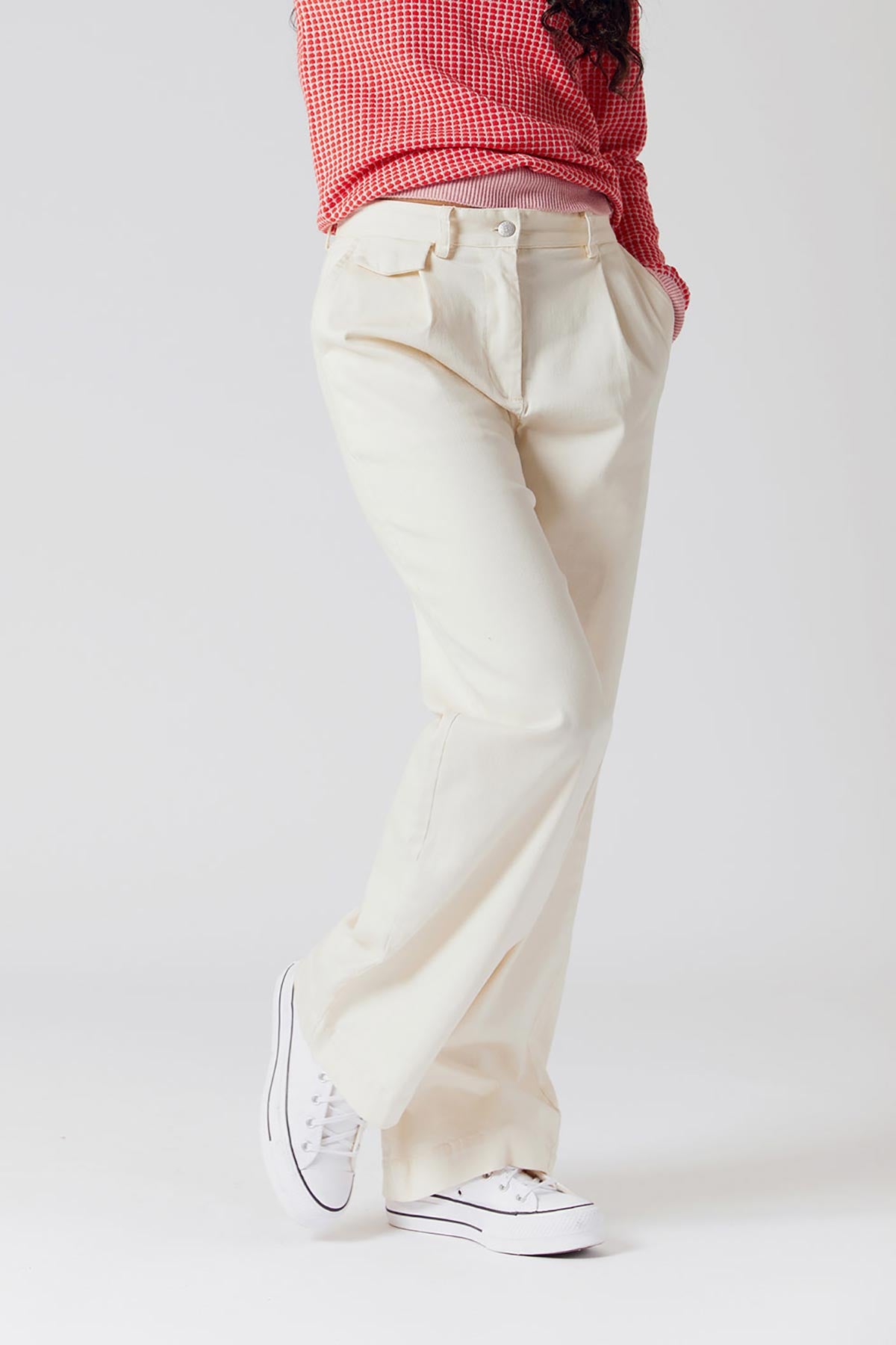 Komodo Tiger Organic Cotton Trousers In Off White