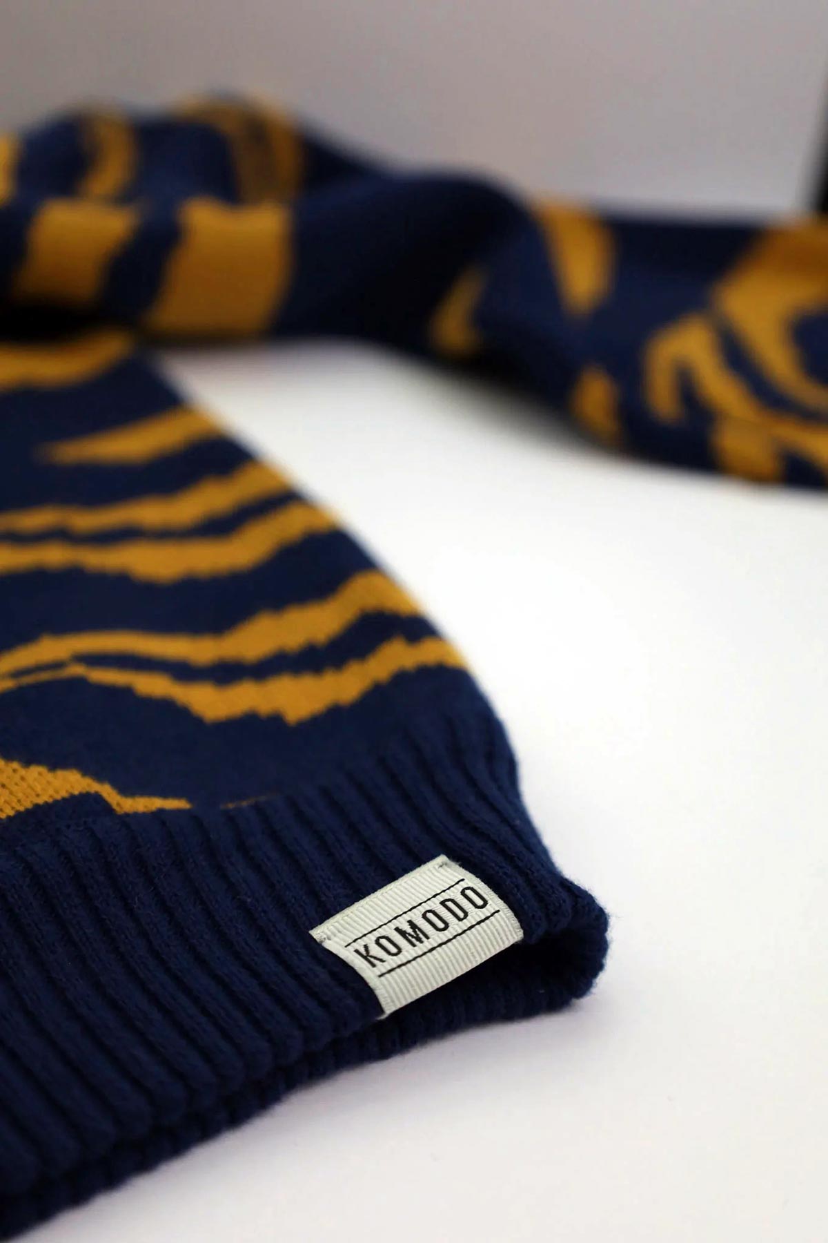 Komodo Fashion Tiger Hope GOTS Organic Cotton Jumper In Navy