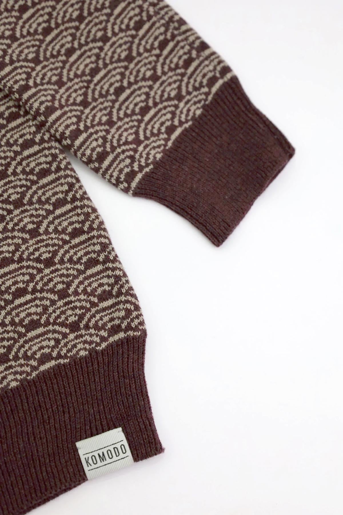 Komodo Fashion Hakku GOTS Organic Cotton Jumper In Cherry