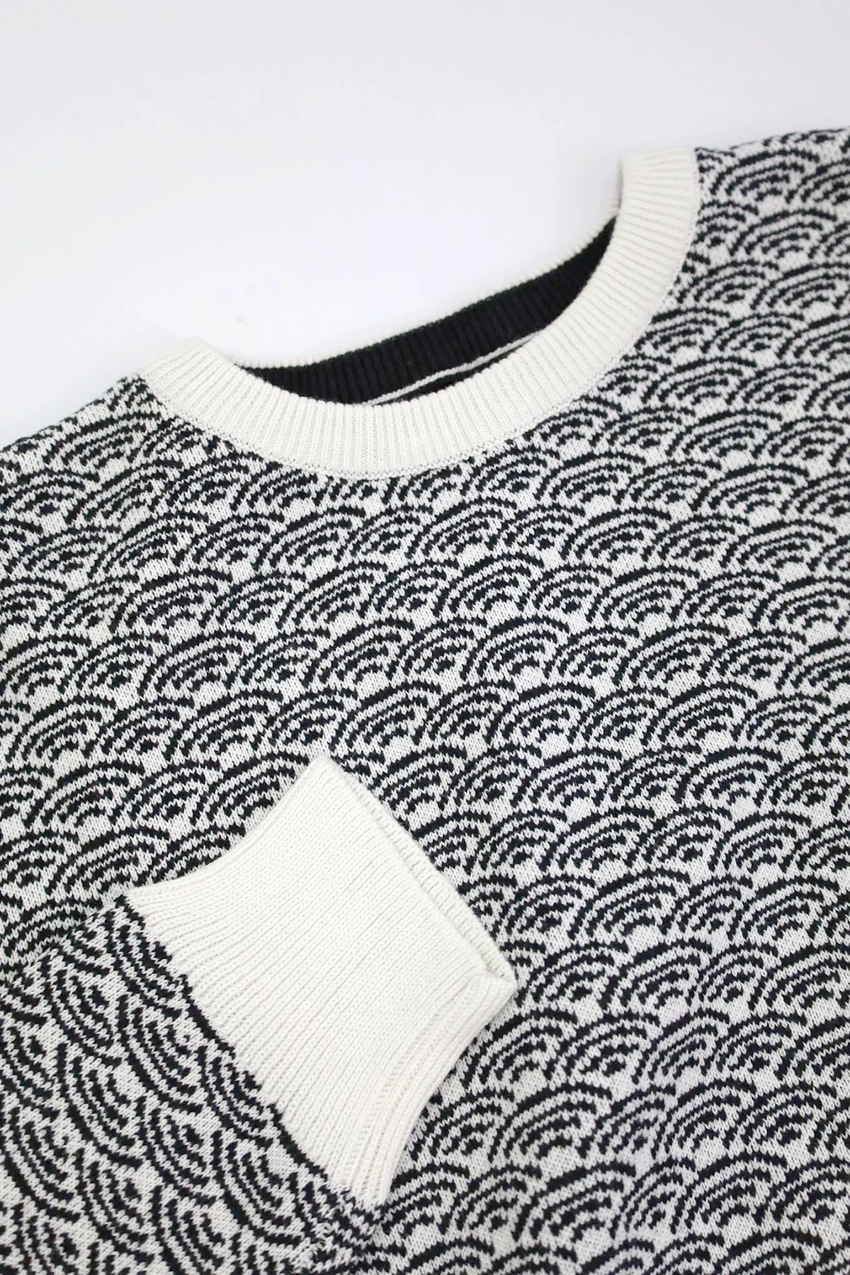 Hakku Round Neck Organic Cotton & Tencel Jumper Komodo | Off White
