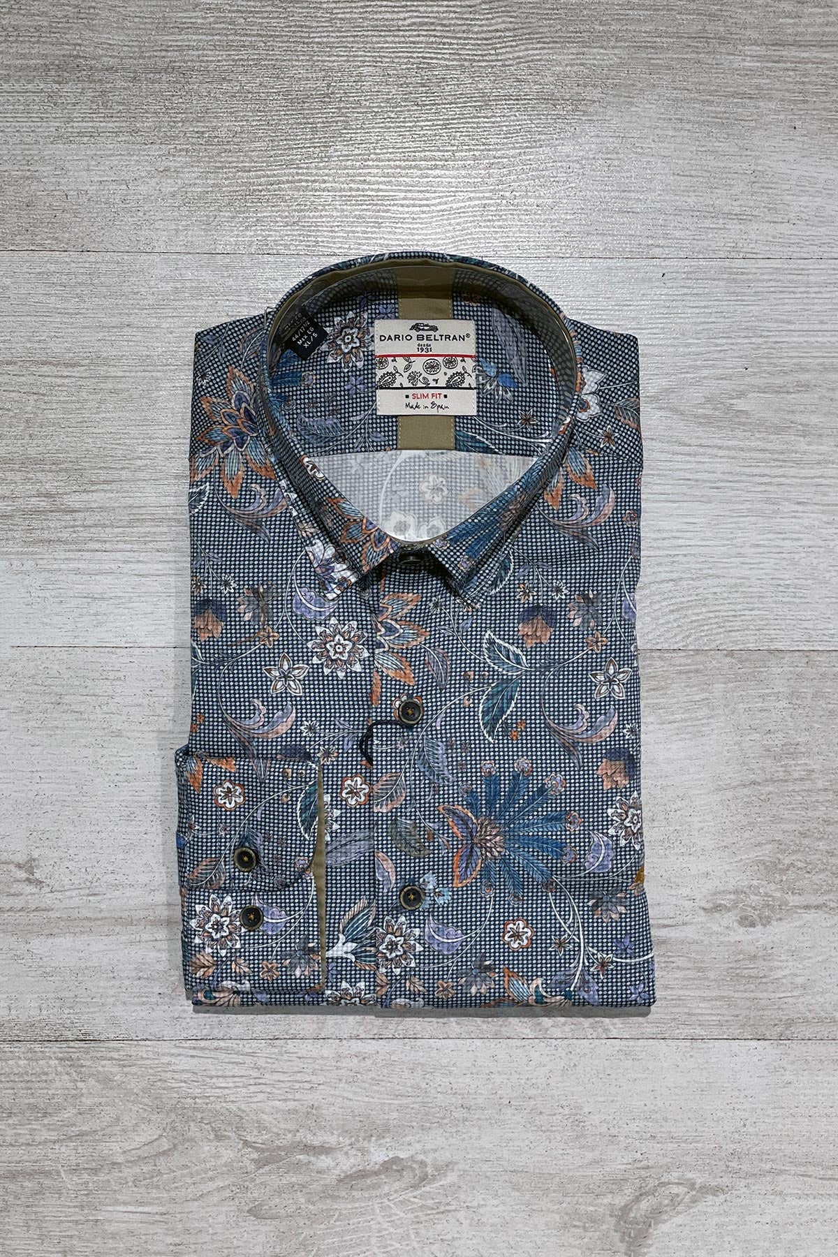 Dario Beltran Mandalas Seixo Long Sleeve Cotton Shirt