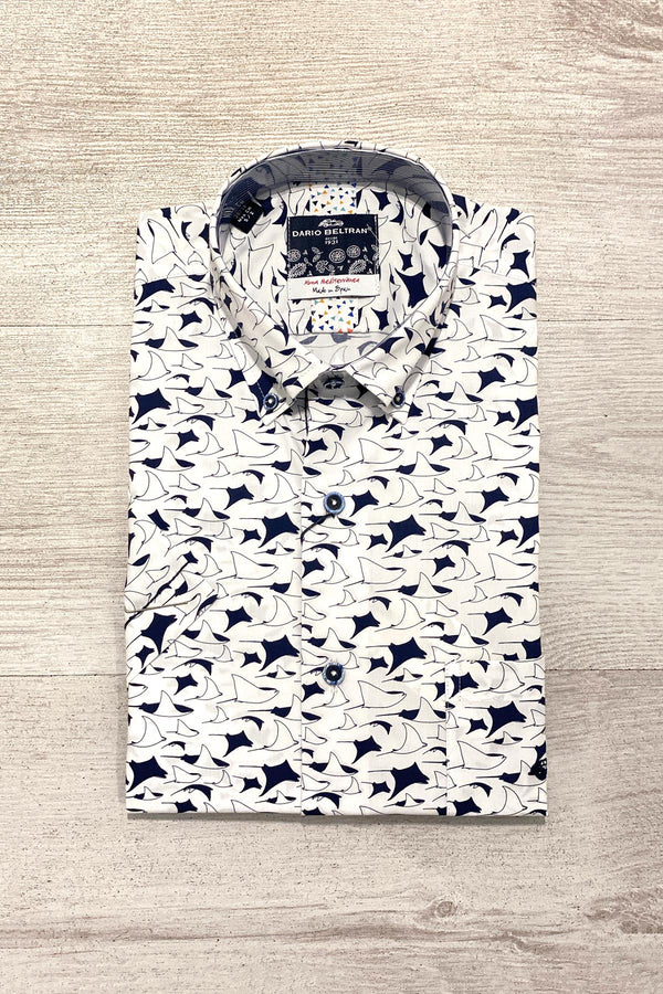 Dario Beltran Yachting Isac Short Sleeve Cotton Shirt