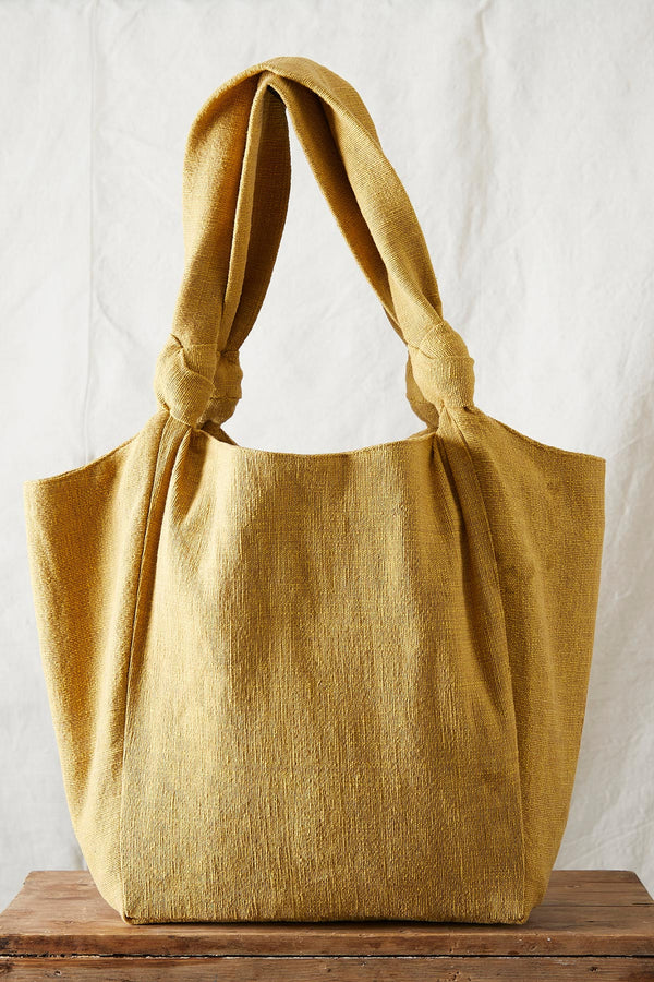 Aura Que Jogi Vegan Comfy Everyday Shoulder Bag Zip Close In Yellow