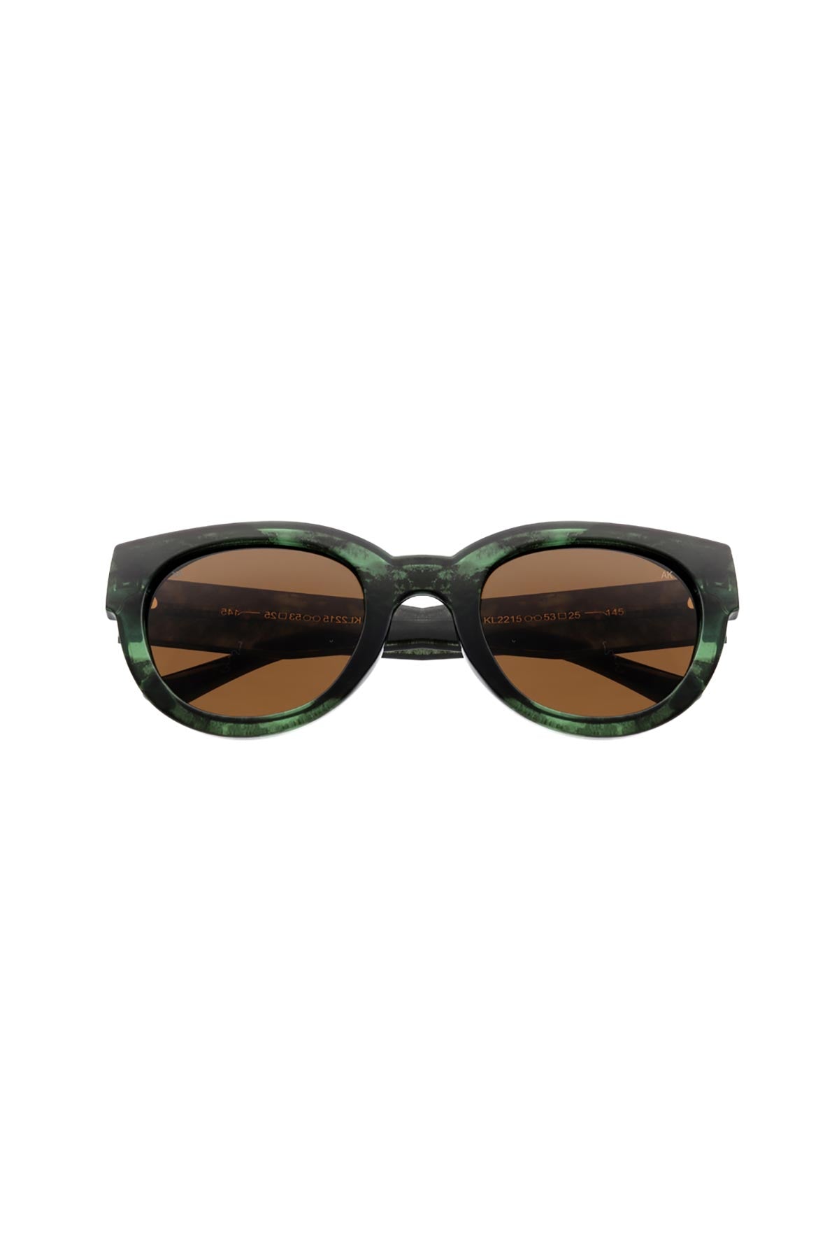 A Kjaerbede Lilly Sunglasses In Green Marble Transparent