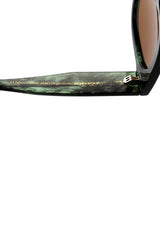 A Kjaerbede Lilly Sunglasses In Green Marble Transparent