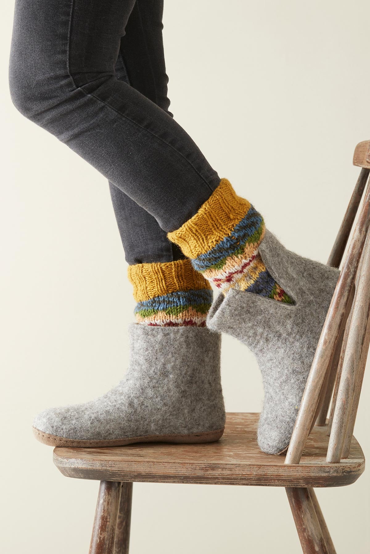 Aura Que Luga Unisex Nordic Knit Socks Eco Waste Wool