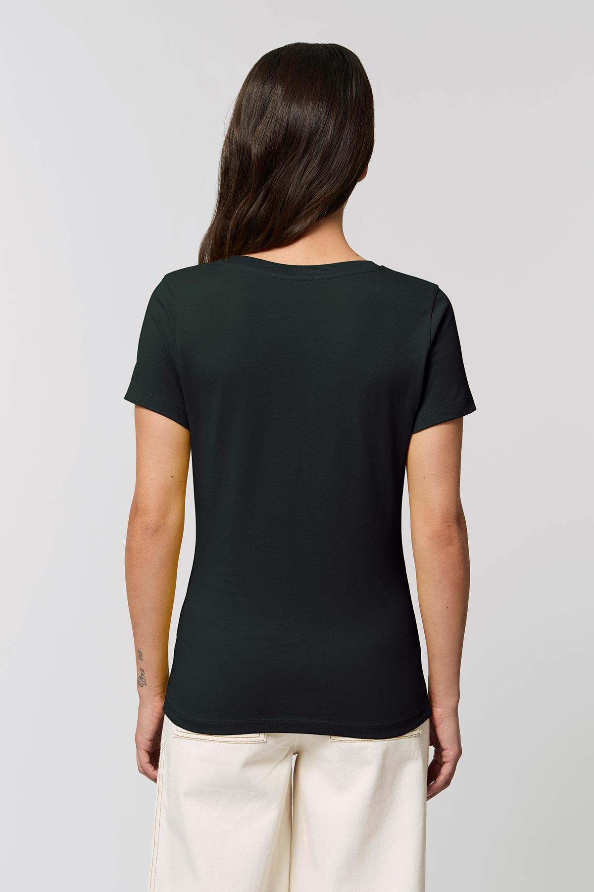 Ethical Women's Organic Cotton T Shirt Vegan Fairtrade Black