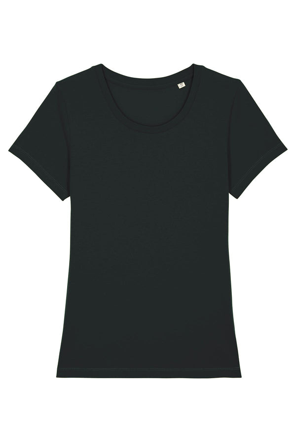 Ethical Women's Organic Cotton T Shirt Vegan Fairtrade Black