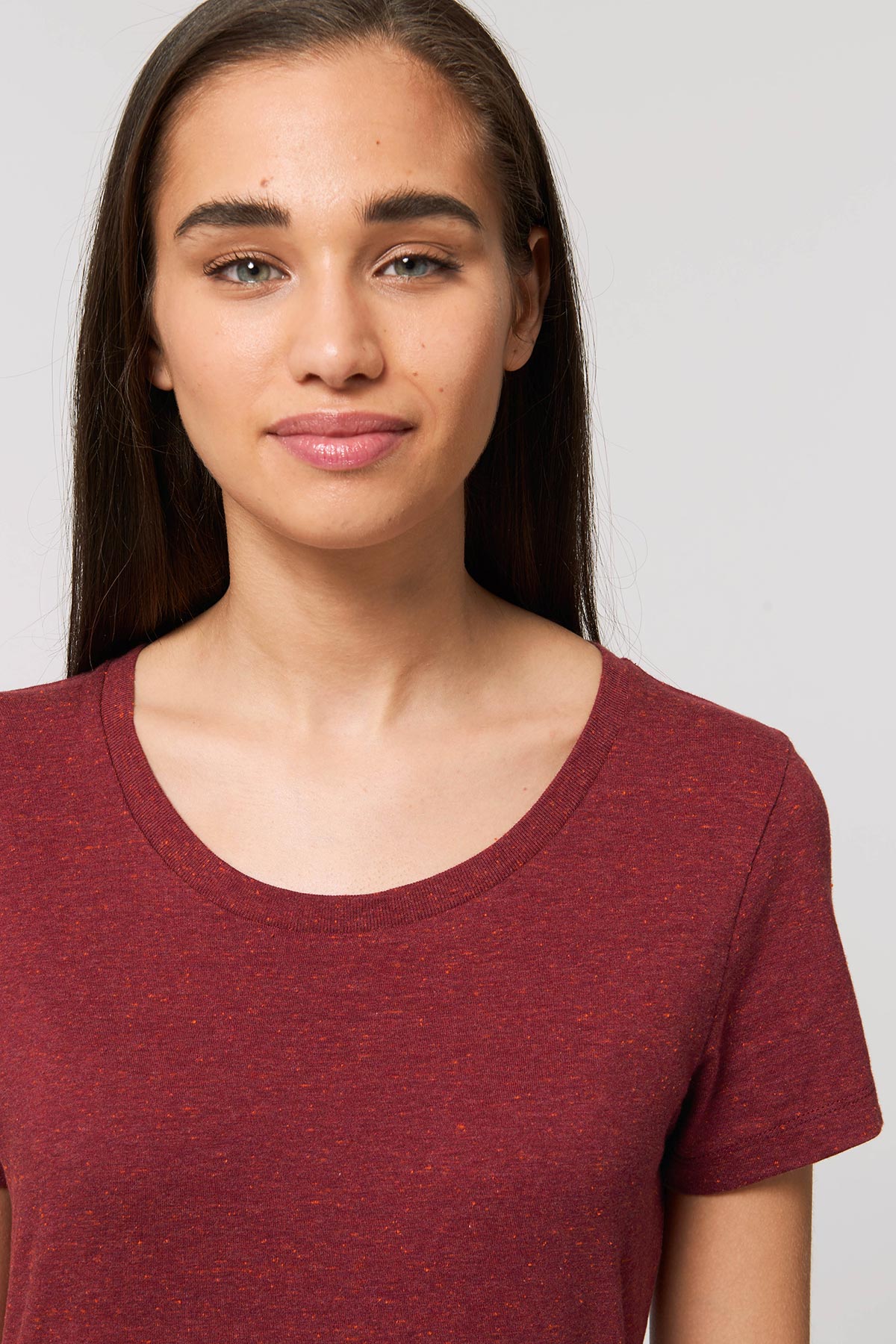 Ethical Women's Organic Cotton T Shirt Vegan Fairtrade & Sustainable Neppy Burgundy