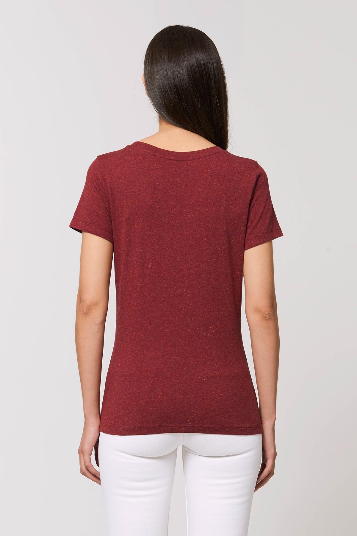 Ethical Women's Organic Cotton T Shirt Vegan Fairtrade & Sustainable Neppy Burgundy