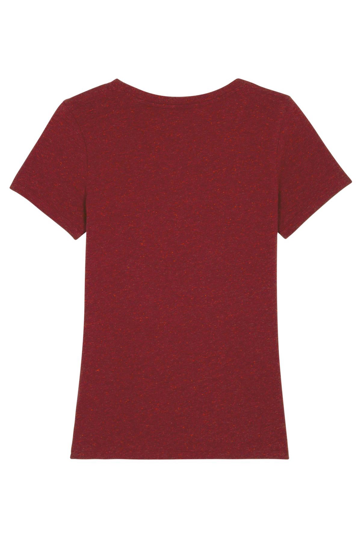 Ethical Women's Organic Cotton T Shirt Vegan Fairtrade & Sustainable Neppy Burgundy