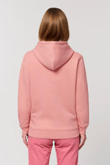 Ethical Women's Organic Cotton Hoodie Sweatshirt Vegan Fairtrade Canyon Pink