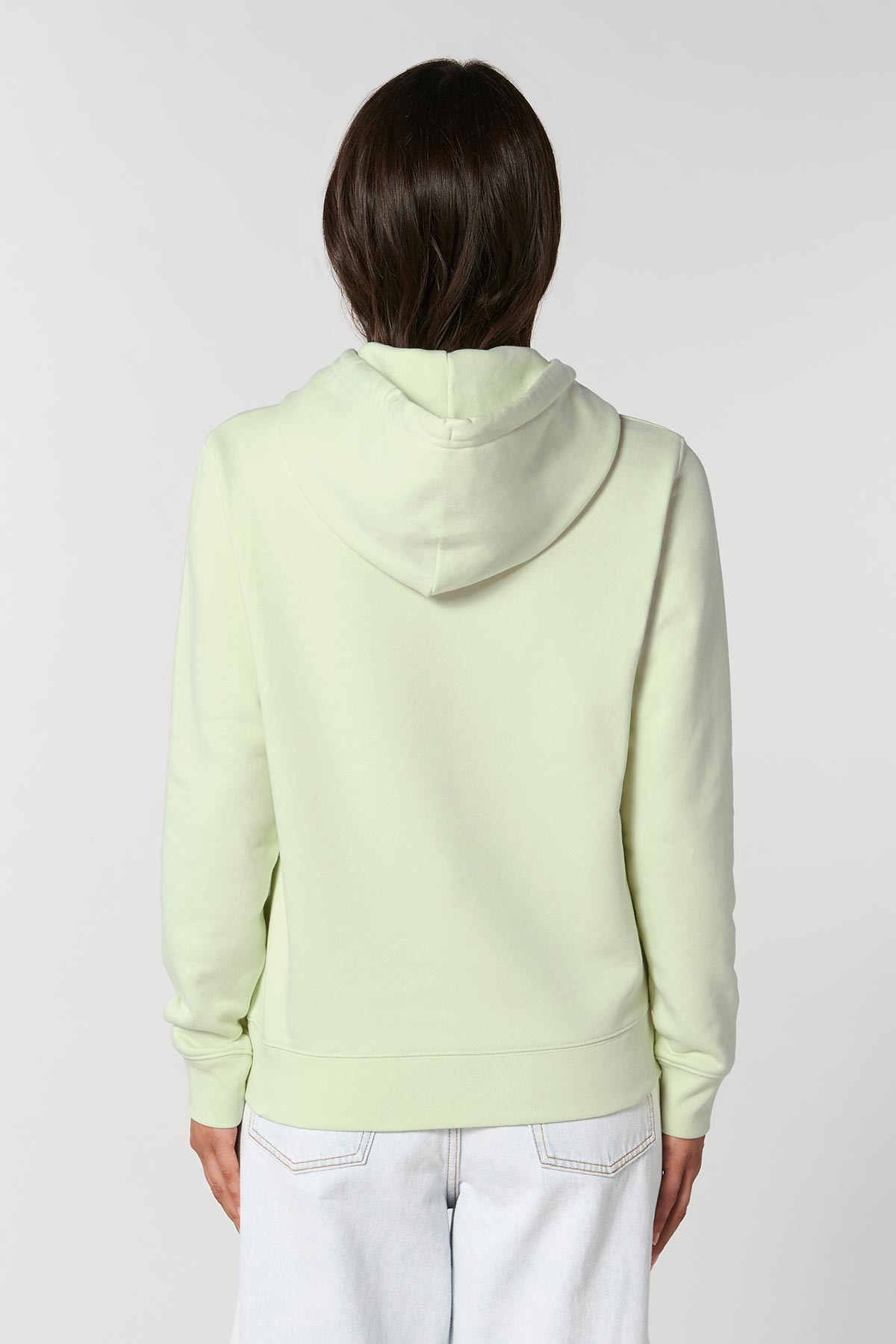 Ethical Women's Organic Cotton Hoodie Sweatshirt Vegan Fairtrade Stem Green