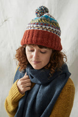Aura Que Tavar Eco Knit Nordic Unisex Bobble Hat Waste Wool
