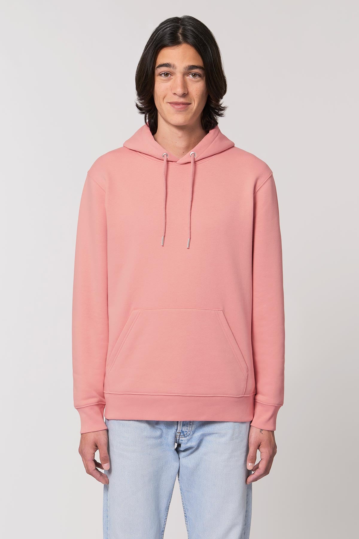 Ethical Women's Organic Cotton Hoodie Sweatshirt Vegan Fairtrade Canyon Pink