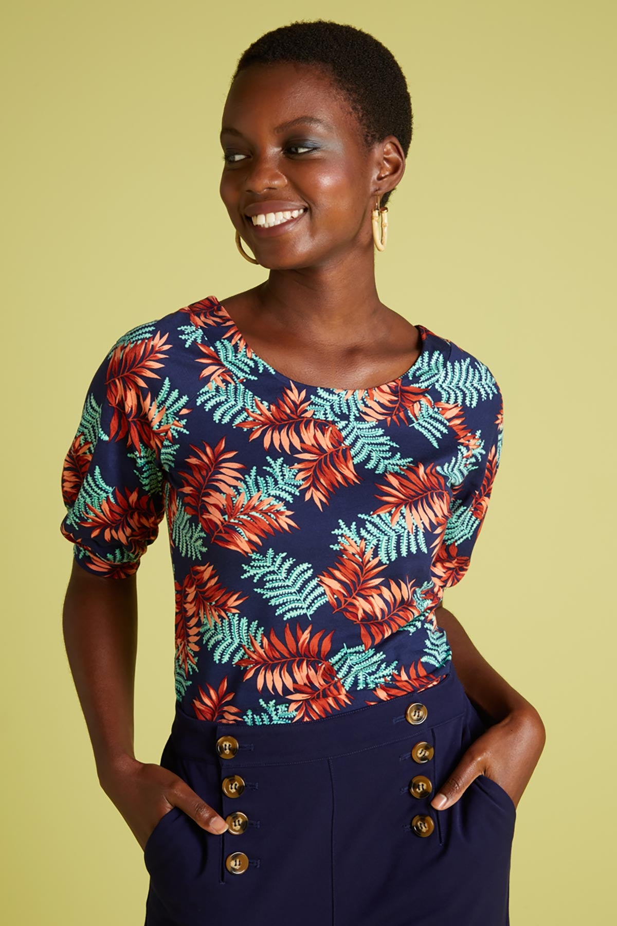 Palo Verde Short Sleeve Smart Casual Summer Top | Occasion Party Tops