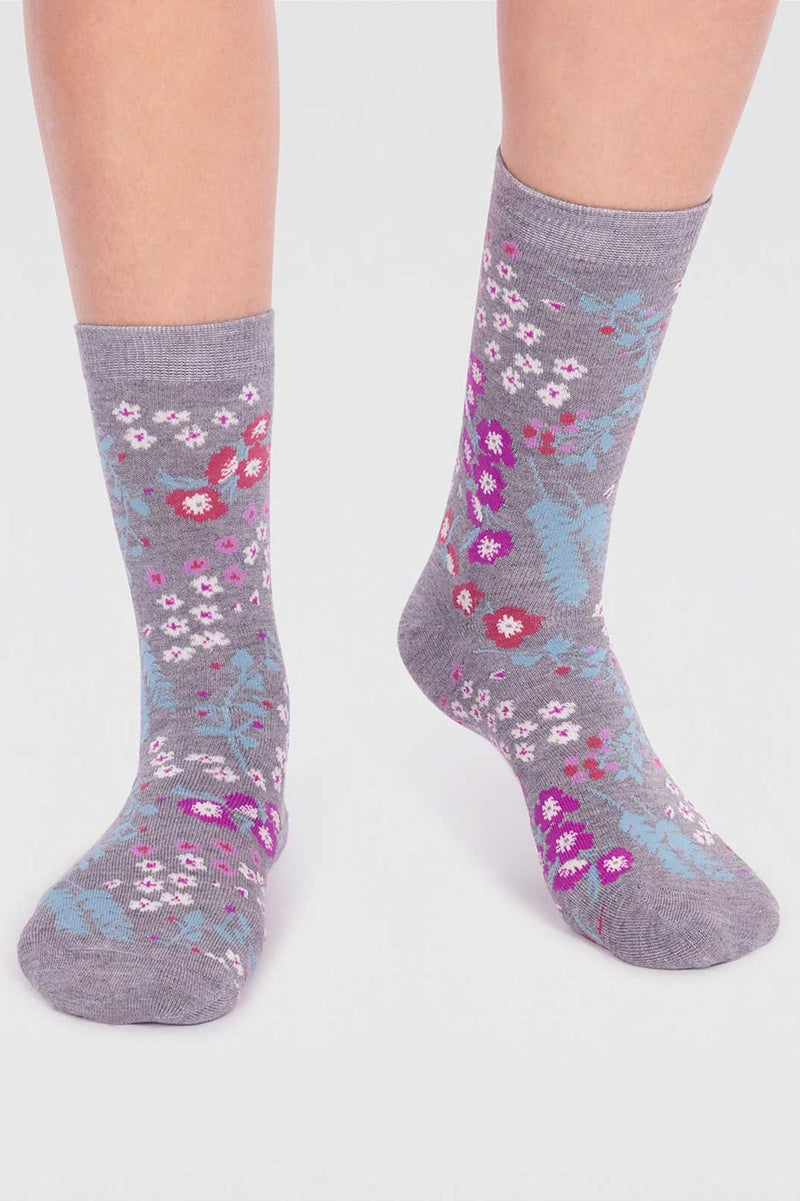 Thought Maeve Bamboo Floral 4 Sock Gift Box In Multi