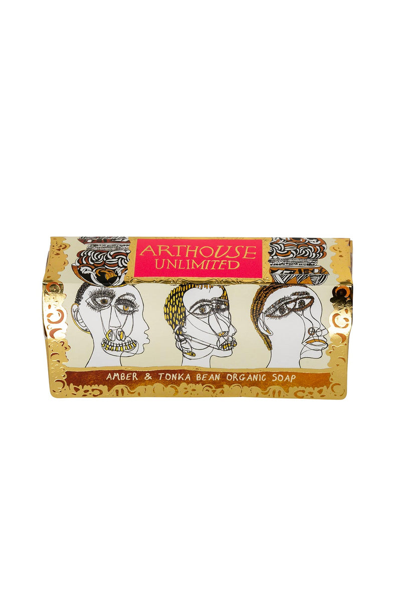 Arthouse Unlimited Figureheads Triple Milled Organic Soap | Amber + Tonic Bean
