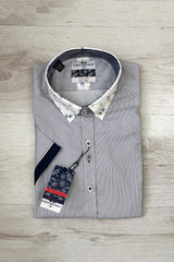 Dario Beltran Stars & Stripes Short Sleeve Cotton Shirt