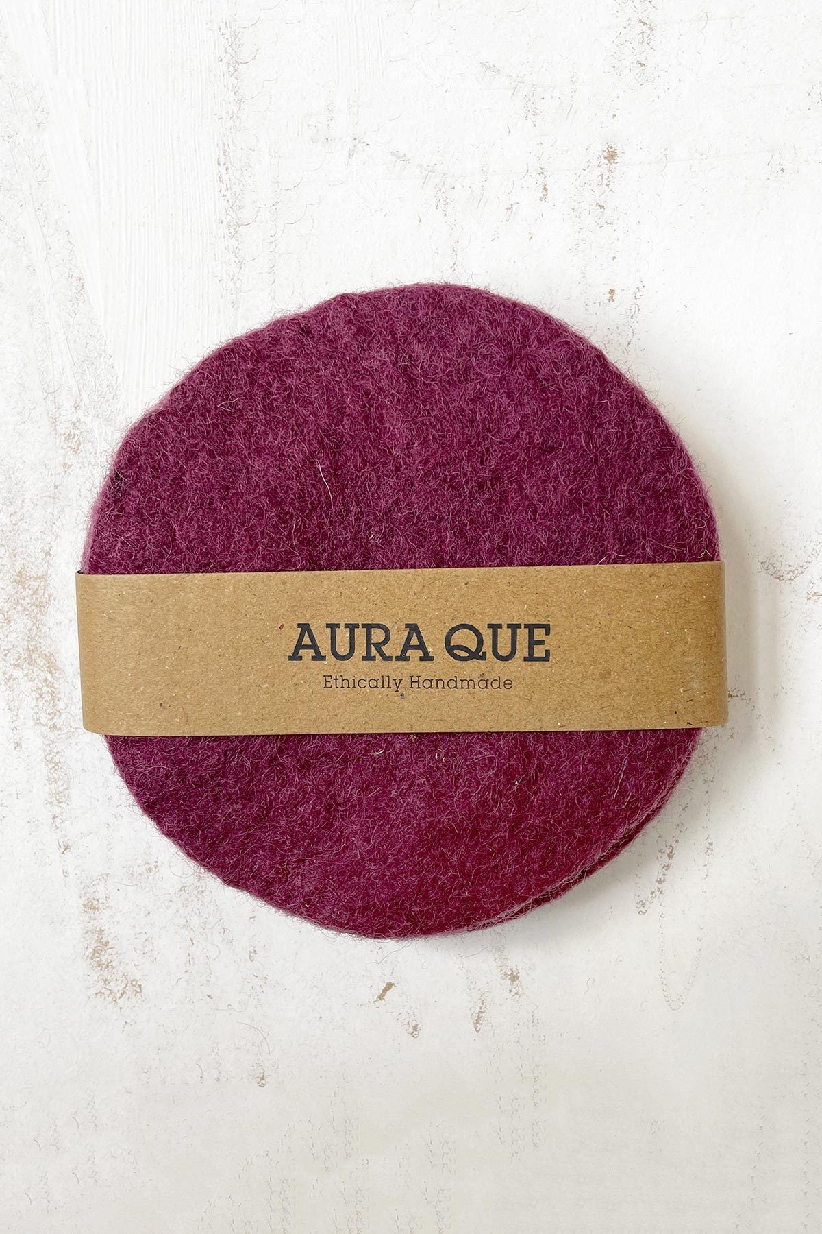 Aura Que Tola Handmade Eco Felt Coaster Vase Mat | 4pc Set