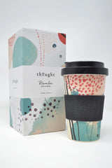 Thought Women's Reusable Coffee Cup Gift Box Bamboo Organic Cotton Socks