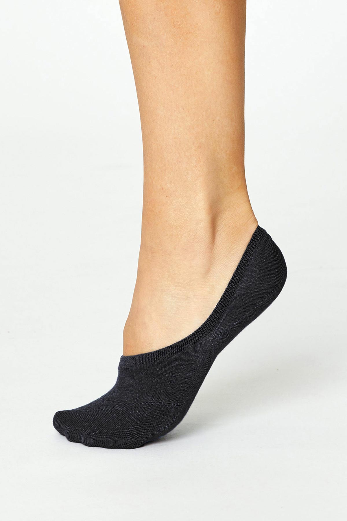 Bamboo and Organic Cotton No Show Socks Black - Bamboo Clothes 