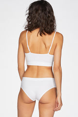 Thought Women's GOTS Organic Cotton Jersey Bikini Brief White Organic Clothes