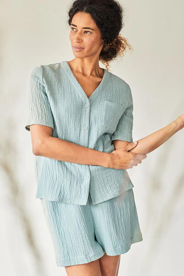 Women's Short Organic Cotton Pyjamas - Organic Pyjamas & Nightwear