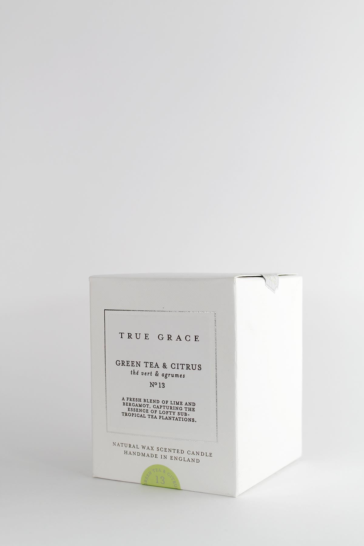 True Grace Handmade Beeswax Sustainable Candles Green Tea & Citrus