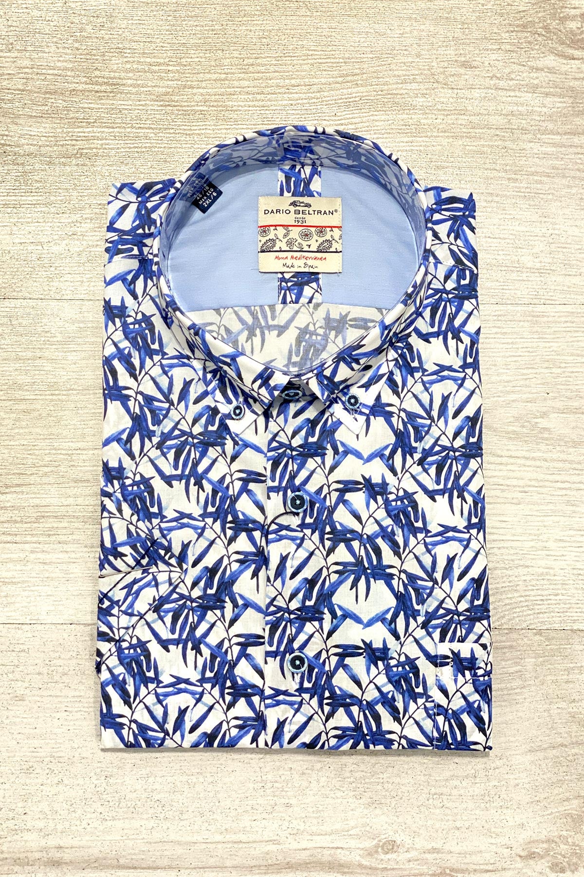 Dario Beltran Tropical Ulla Short Sleeve Cotton Shirt