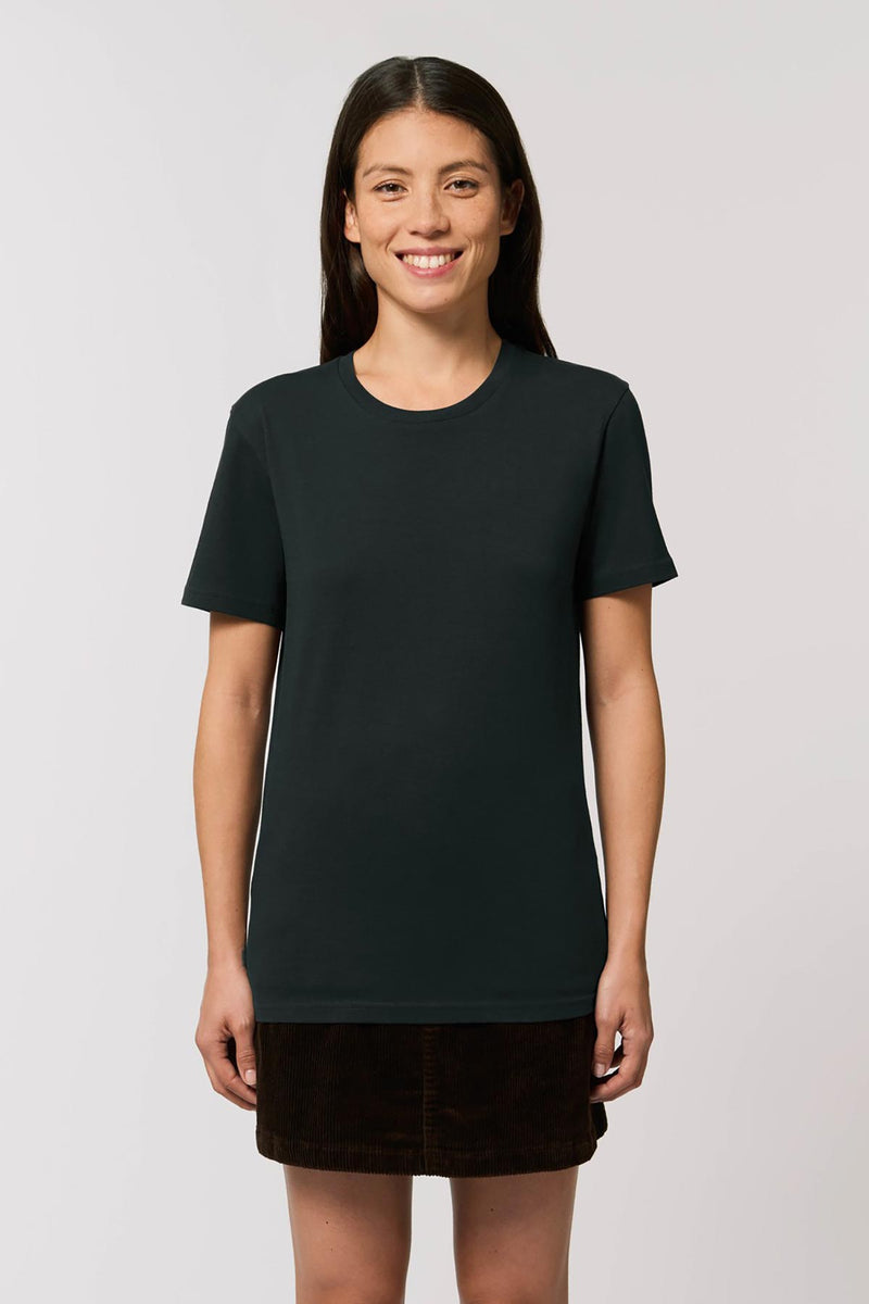 Ethical Unisex Organic Cotton T Shirt Vegan Fairtrade & Sustainable Black