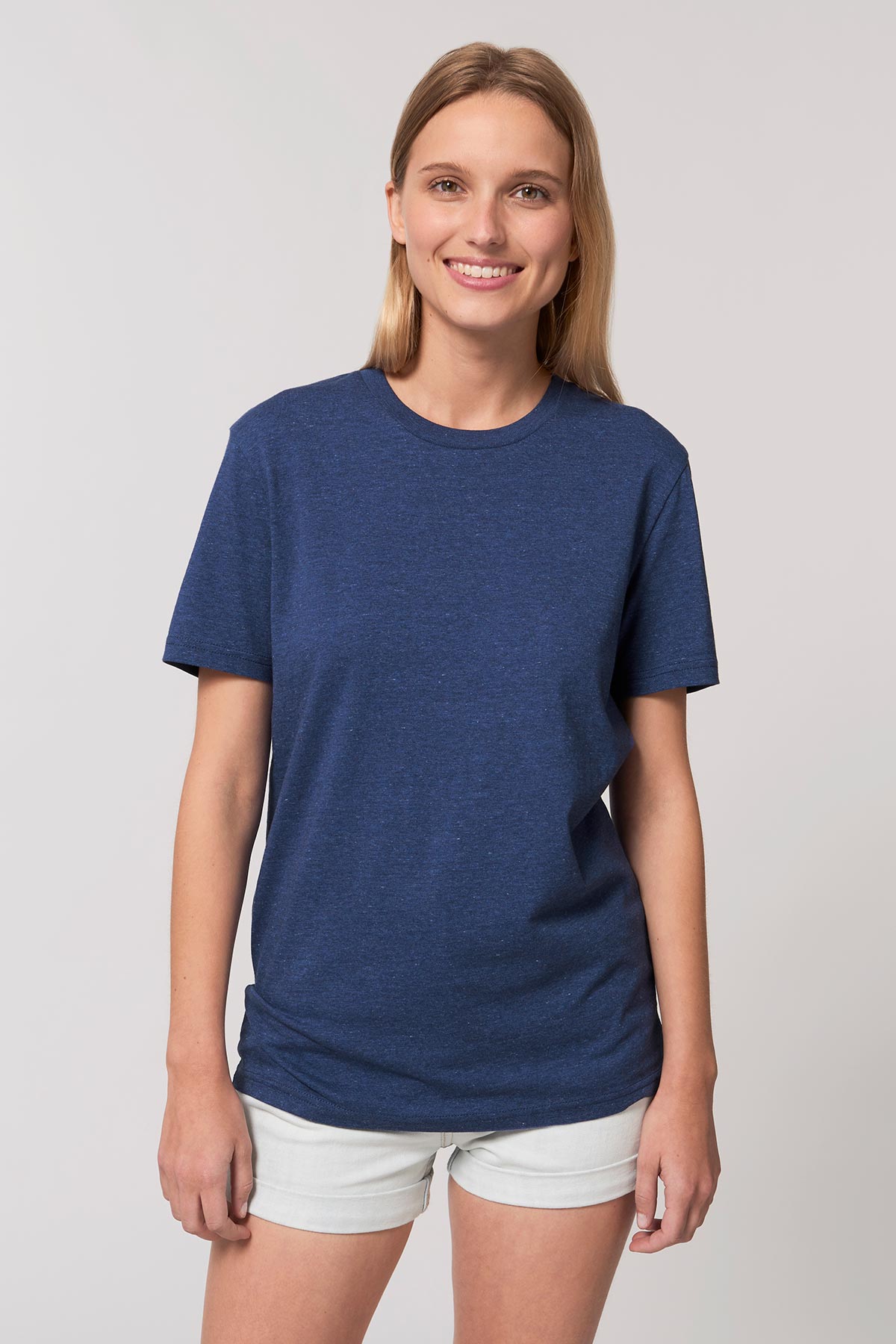 Ethical Unisex Organic Cotton T Shirt Vegan Fairtrade & Sustainable Blue