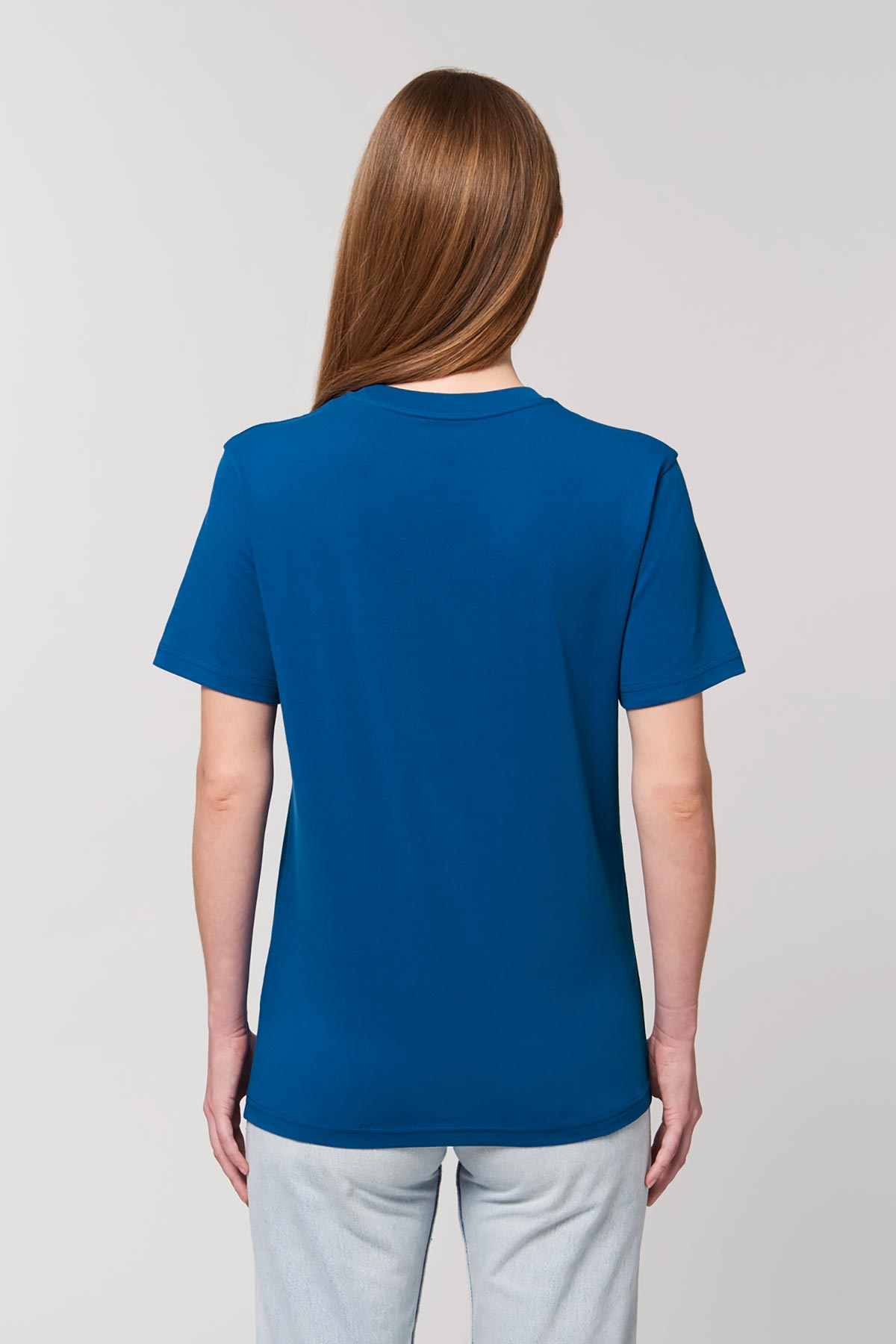 Ethical Unisex Organic Cotton T Shirt Vegan Fairtrade & Sustainable Blue