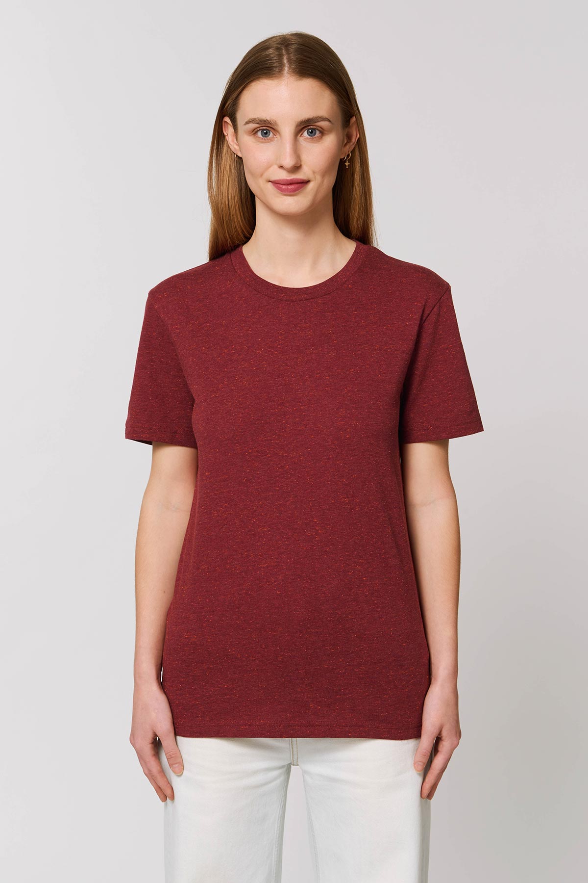 Ethical Unisex Organic Cotton T Shirt Vegan Fairtrade & Sustainable Neppy Burgundy