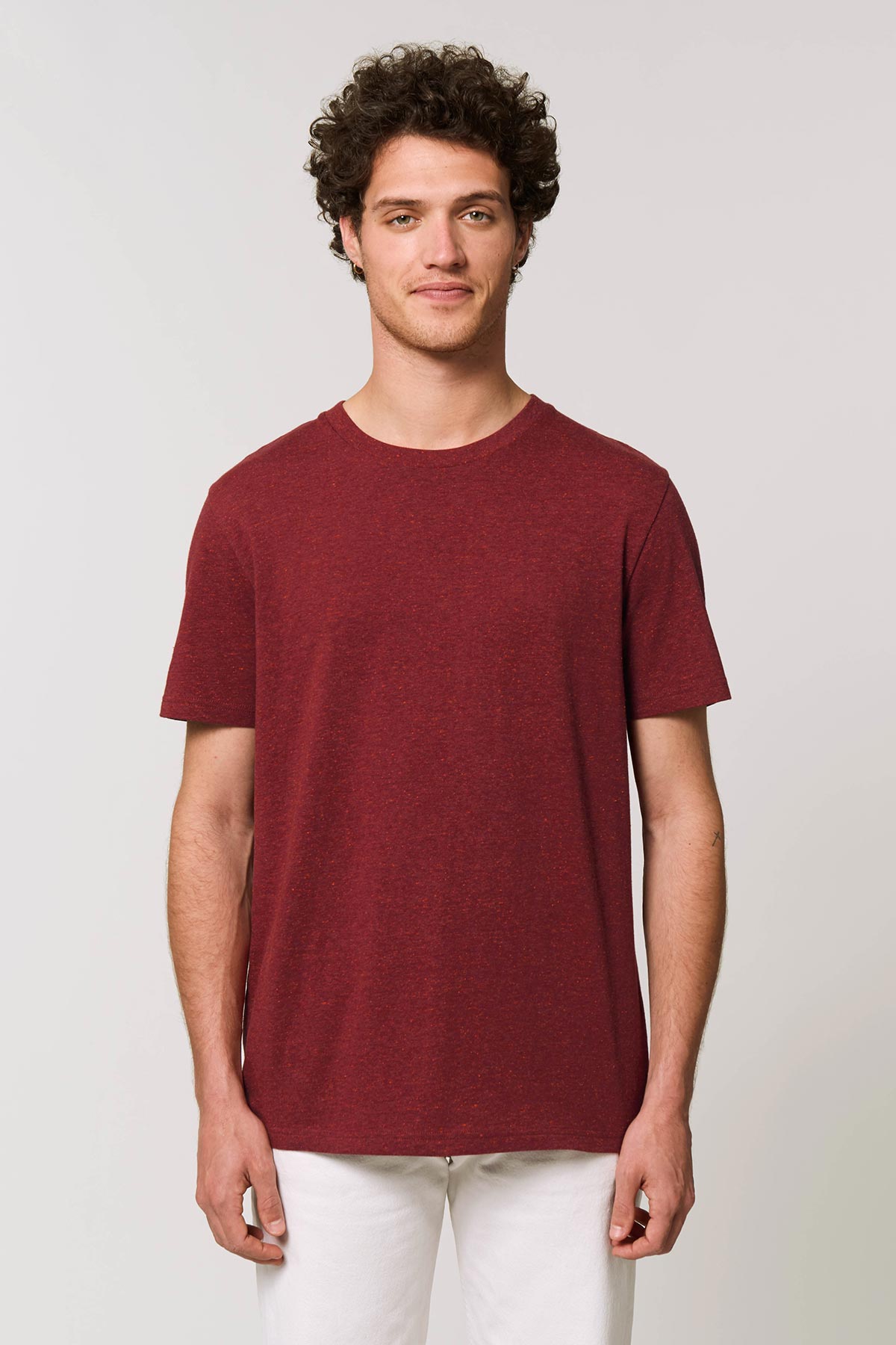 Ethical Unisex Organic Cotton T Shirt Vegan Fairtrade & Sustainable Neppy Burgundy