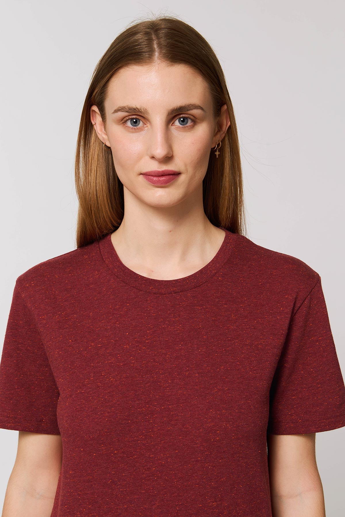 Ethical Unisex Organic Cotton T Shirt Vegan Fairtrade & Sustainable Neppy Burgundy